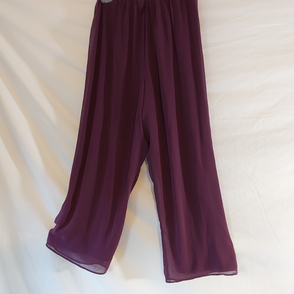 Alex Evening Petite twin set Top Blouse Large PWith Matching Pants Petite Large - Picture 5 of 12